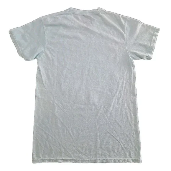 Barbie Shirt Top Women's Small Blue Multicolor Together We Shine Barbiecore NEW - Picture 6 of 6